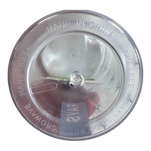 Tampa Bay Rays BPA-Free Plastic Tumbler With Baseball Hat Helmet Lid Promo New - Picture 4 of 5